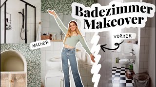 Extreme Badezimmer Transformation  Room Makeover in meiner Wohnung  ImJette [upl. by Almap297]