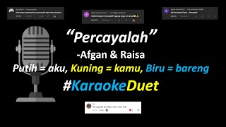 Afgan amp Raisa  Percayalah Karaoke Duet Version  Part Cowok Only [upl. by Javler]