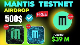 500 Mantis Airdrop 🤑 Free to Join  How to Join Full Guide Hindi  Mantis Testnet Airdrop [upl. by Vedetta]