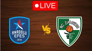 🔴 Live Anadolu Efes vs Zalgiris Kaunas  Live Play By Play Scoreboard [upl. by Celia]