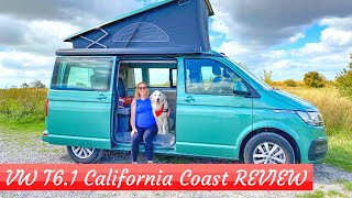 FULL REVIEW VW T61 California Coast Camper Van  We Spent A Week With It [upl. by Annaliese64]