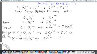 Balancing a redox reaction 1 [upl. by Remmos]