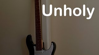 Unholy electric guitar cover [upl. by Asillim]