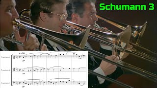 Trombone Excerpt Schumann Symphony No 3  Sheet Music [upl. by Htezzil993]