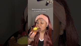 crumbl cookies food foodie black review comedy viral trending shorts funny youtubeshorts [upl. by Fowkes]