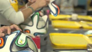 adidas Brazuca official ball WC 2014  Production [upl. by Ruomyes]