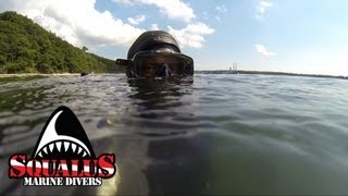 PORT JEFFERSON NY OLD PIER DIVE  SQUALUS MARINE DIVERS [upl. by Durkin]