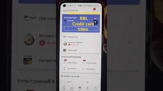 How to increase RBL credit card limit creditcardlimit [upl. by Rhoades]