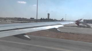 Royal Jordanian  Takeoff Amman Queen Alia Airport Airbus A319 [upl. by Aiouqahs]