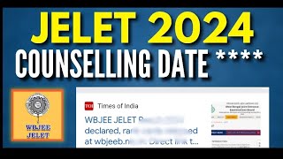 JELET 2024 Counselling DATE  September🔴Before Durgapuja😭 jelet2024 [upl. by Yorle]