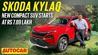 Skoda Kylaq  Its a miniKushaq  First Look  Autocar India [upl. by Diamond]