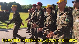 Formatura de Incorporação 2024 no Batalhão de Dobragem Manutenção de Paraquedas Dompsa Parte 2 🦅 [upl. by Bohannon939]