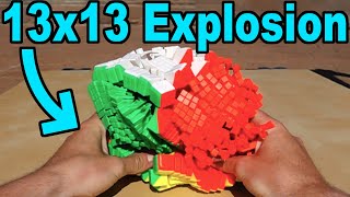 GIANT Rubiks Cubes EXPLODING in Slow Motion [upl. by Haziza]