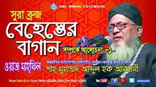 Bangla Waz Abbasi  বেহেস্তের বাগান  Surah AlBuruj  1  Behester Bagan [upl. by Oesile]