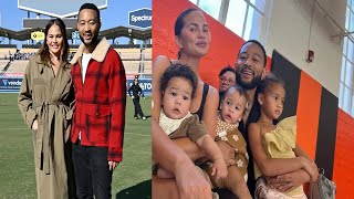 Chrissy Teigen amp John Legend Brought All The Kids to Support Son Miles’ Basketball Game [upl. by Conni]