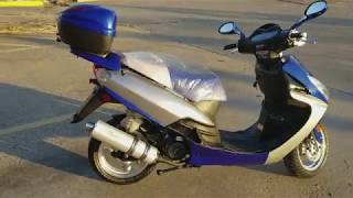 150cc street legal scooter review  overview at pioneer powersports [upl. by Ayahsey]