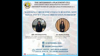 CV Building Soft Skills and SCC Online Orientation Workshop [upl. by Nnylg]