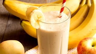 Apple Banana Smoothie  Healthy Juice Recipes [upl. by Gnim10]