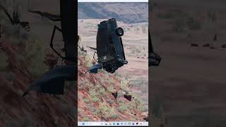 4x4 jumps off cliff see the damage shorts [upl. by Dessma19]