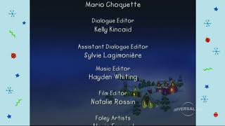 Caillous Holiday Movie End Credits Universal Kids 2017 [upl. by Mcclish50]