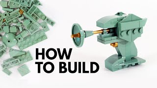 How To Build LEGO Retro SciFi Space Blaster Tutorial [upl. by Nevart]