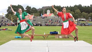 A display of the Irish Jig a Scottish highland dance from the 2021 Grampian Games in Braemar [upl. by Papotto]