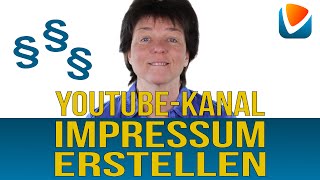 YouTube Impressum erstellen und Abmahnung vermeiden [upl. by Lough]