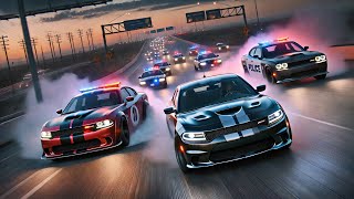 Intense supercar High speed chase ft Dodge charger hellcats [upl. by Huckaby]