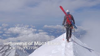 Skiing Mont Blanc North Face from Chamonix [upl. by Robbert88]