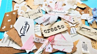 CREATIVE CLUSTERS While Cleaning Up Scraps Easy Junk Journal Embellishment Tutorial Paper Outpost [upl. by Asselem526]