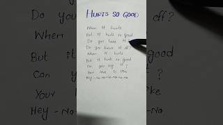 Hurts so good lyrics  songlyrics Astrid S [upl. by Christel634]