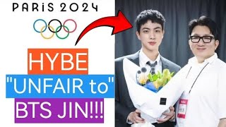 BTS JIN being quotUSEDquot by HYBE in OLYMPICS [upl. by Napier]