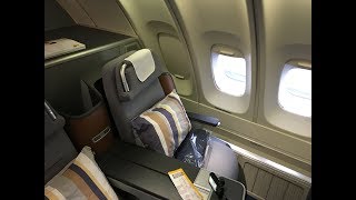 Lufthansa 747400 Business Class Seattle to Frankfurt [upl. by Felix117]