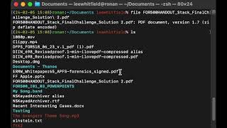 Using the macOS Terminal  Part 3 [upl. by Norraf722]