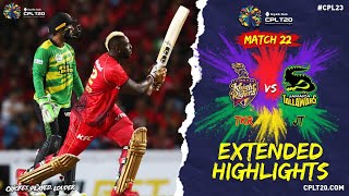 Extended Highlights  Trinbago Knight Riders vs Jamaica Tallawahs  CPL 2023 [upl. by Ecirtak]