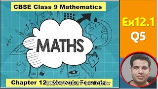 Class 9 Maths  Chapter 12  Ex 121 Q5  Herons Formula  NCERT [upl. by Carrel]