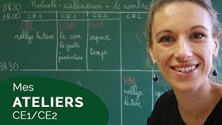 LES ATELIERS DE MA CLASSE DE CE1CE2 VLOG 24 [upl. by Arline]