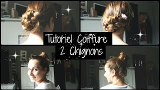 2 Chignons facile pour lété  Tutoriel Coiffure Cheveux long milong [upl. by Ecidnacal575]