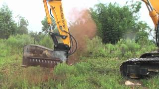 Excavator mulchers  Land clearing equipment  Forestry mulcher  DENISCIMAFcom [upl. by Doane]