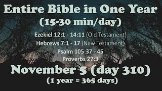 November 5  Entire Bible in One Year 15 minday audio [upl. by Odlanir]