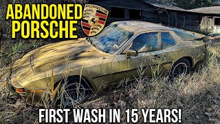 First Wash in 15 Years ABANDONED Barn Find Porsche  Car Detailing Restoration [upl. by Ahsital478]