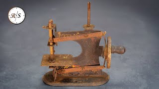 Antique Toy Sewing Machine Restoration [upl. by Devinne]