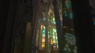 Inside Sagrada Familia Barcelona Spain sagradafamília barcelona church basilica [upl. by Mirella217]