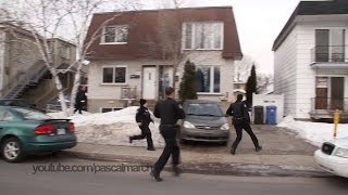 Cops run for backup Full length video  La police accourt Lintégrale 2282014 [upl. by Peonir]