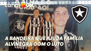 AMOR PELO BOTAFOGO E UMA BANDEIRA AJUDAM FAMÍLIA COM O LUTO REZO PARA CHEGAR OS DIAS DE JOGOS [upl. by Mencher716]