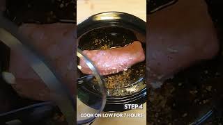 Easy Slow Cooker Recipe  Garlic Crock Pot Pork Tenderloin [upl. by Center932]