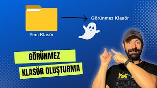 Windowsda görünmez klasör oluşturma [upl. by Acirema830]