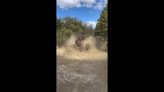 Splashin through on a CanAm Renegade 🤘 [upl. by Iralav]