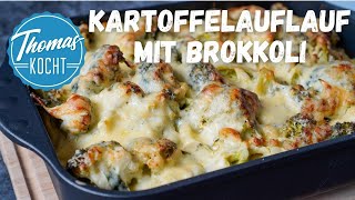 KartoffelBrokkoliAuflauf mit Käse überbacken  einfach und gut [upl. by Carpenter]