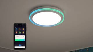 Ledvance Smart WIFI smart ceiling color LED lamp Orbis Magic RGB [upl. by Eneleahcim845]